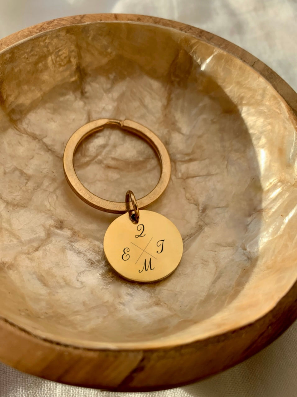 Porte-clés rond points cardinaux