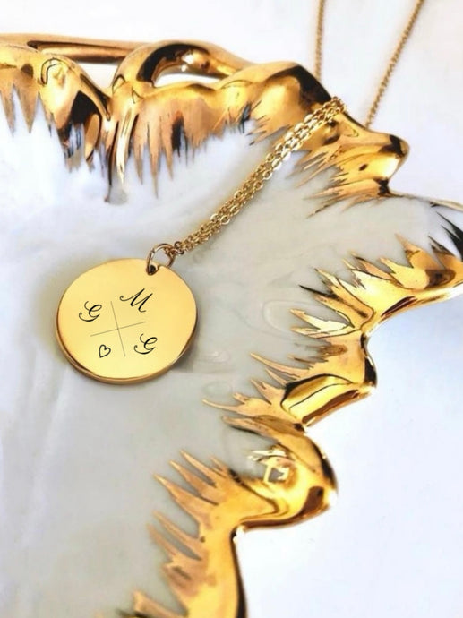 Collier une Médaille points cardinaux