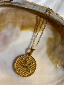 Collier médaille astro Stella