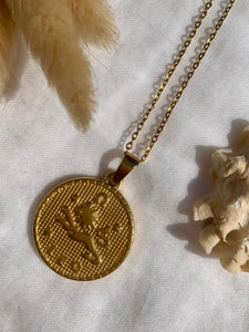 Collier médaille astro Stella