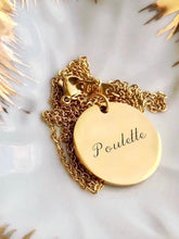 Load image into Gallery viewer, Collier une Médaille « Poulette » - Archive