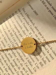 Bracelet une Médaille à personnaliser