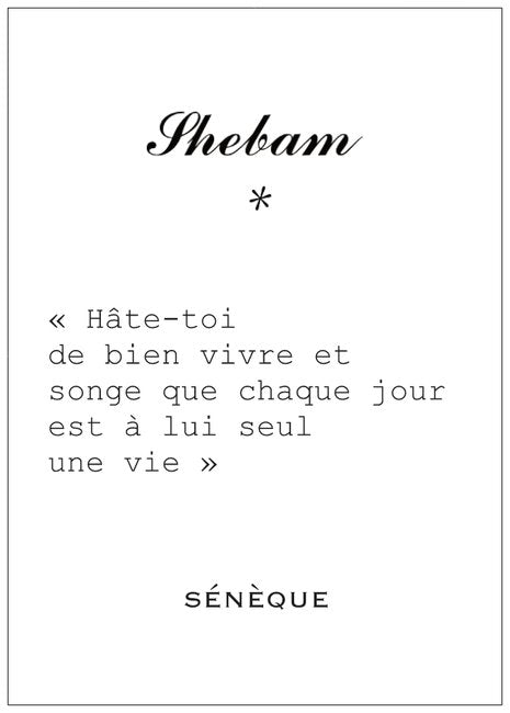 Carte postale A6 Citation – Shebam Bijoux