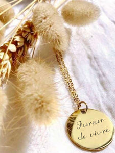 Collier une Médaille "Fureur de vivre"