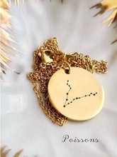 Charger l&#39;image dans la galerie, Collier une Médaille constellation signe du zodiaque/ astrologique